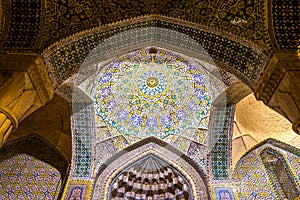 Interior of Vakil Mosque in Shiraz, Iran