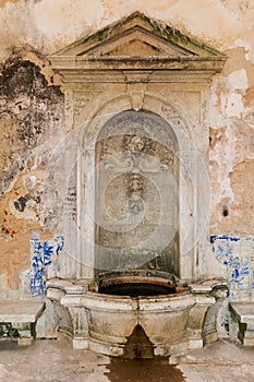 Interior of the vandalized Casa da Agua (Water House) photo