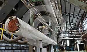 Interior View of an Abandoned Factory