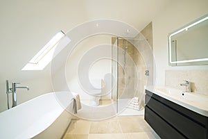 Interior View Of Beautiful Luxury Bathroom