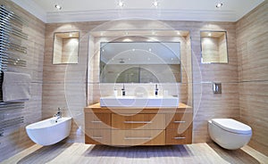 Interior View Of Beautiful Luxury Bathroom