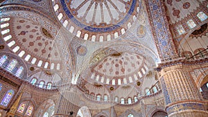 Interior View of the Blue Mosque Sultan Ahmed Mosque, Istanbul