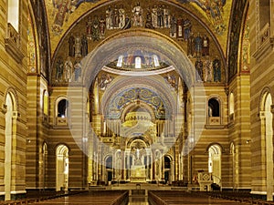 Interior view of the Cathedral Basilica of Saint Louis