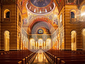 Interior view of the Cathedral Basilica of Saint Louis