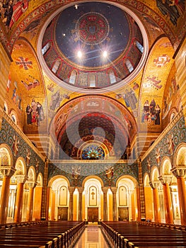 Interior view of the Cathedral Basilica of Saint Louis