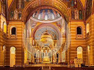 Interior view of the Cathedral Basilica of Saint Louis