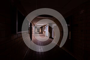 Derelict Spooky Hallway - Veterans Affairs Medical Center - Pittsburgh, Pennsylvania