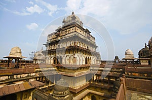 Interior view of Datia Palace. Also known as Bir Singh Palace or Bir Singh Dev Palace. Datia. Madhya Pradesh