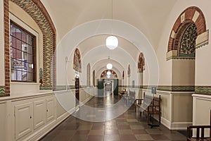 Interior view of the famous Copenhagen City Hall in Copenhagen,