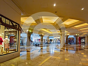 Interior view of the forum Shops at Caesars Palace
