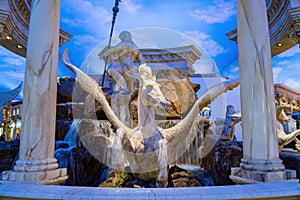Interior view of The forum Shops of Caesars Palace