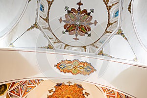 Interior View of Ghazi Orhan Mosque in Bursa, Turkey