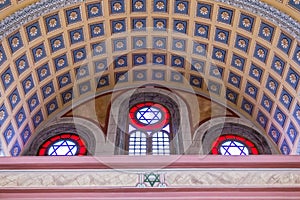 Interior view of Grand Synagogue of Edirne,Turkey photo