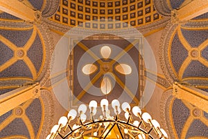 Interior view of Grand Synagogue of Edirne,Turkey photo