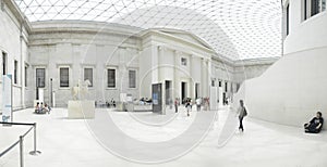 Interior view of the Great Court at the British Museum in London