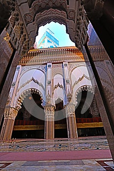 Interior view of The Hassan II Mosque , Casablanca, Morocco.