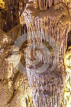 Interior view of Karaca cave located in Cebeli Village, Gumushane city,Turkey