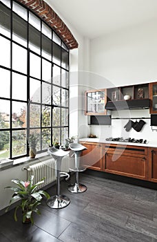 interior, view of the kitchen