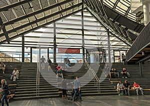 Interior view of the Klimahaus museum, Bremerhaven, Germany