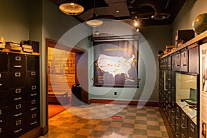 Interior view of The Mob Museum