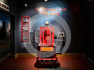 Interior view of The Mob Museum