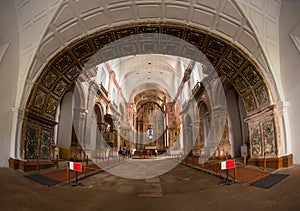 Interior view of a modern church