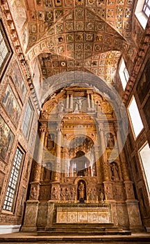 Interior view of a modern church