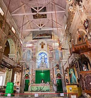 Interior view of a modern church