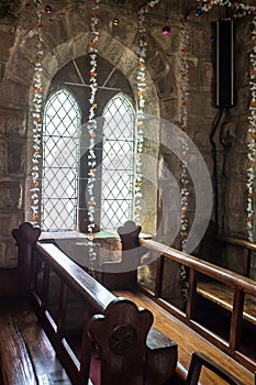 Interior view of a modern church