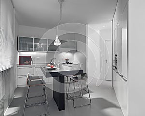 Interior view of a modern kitchen