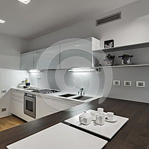 Interior view of a modern kitchen