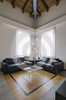 Interior view of a modern living room