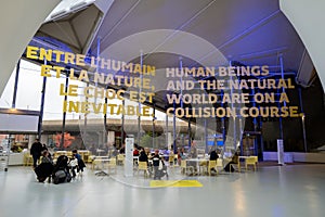 Interior view of Montreal Biodome.