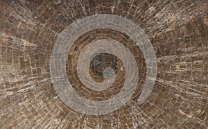 Interior view of the old dome. Ancient oriental architecture