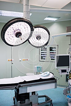 Interior view of operating room