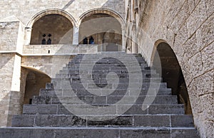 Interior View of The Palace of the Grand Master of the Knights of Rhodes Greece