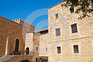 Interior view of the Siguenza castle, today used as a luxury hotel photo
