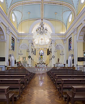 Interior view of St. Joseph's Seminary and Church