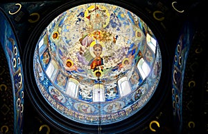 Interior view to New Athos aka Novy Afon monastery in Abkhazia, Georgia