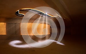 Interior view of a Violin