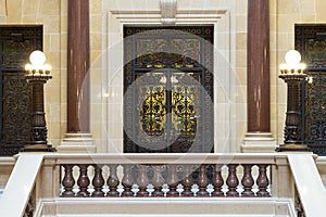 The interior view of Wisconsin State Capitol in Madison photo