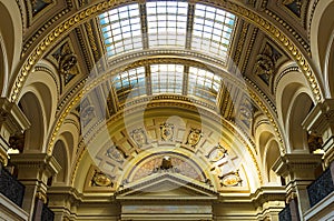 The interior view of Wisconsin State Capitol in Madison photo