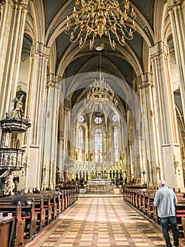 Interior view of the Zagreb Cathedral