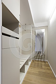 Interior of a wardrobe room - closet