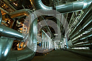 Interior of water treatment plant