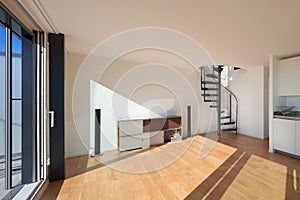 Interior, wide open space