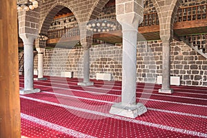 Interior of women prayer section at Grand Mosque of Diyarbakir