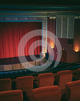 Interior of The World Theatre, Kearney, Nebraska