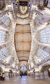 Interior of Yale University library