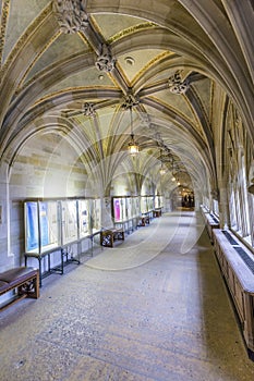 Interior of Yale University library